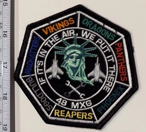 USAF Patch F-15E F-15C 48th MXG Maintenance Group Fighter FW. Rare! - Bild 1 von 2