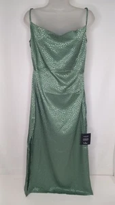 Lulus Damen Spaghettiträger Kleid Größe M grün Reißverschluss & Schlitze mit Etikett - Bild 1 von 11