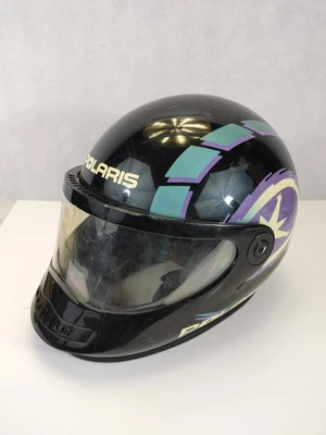 Vintage Polaris By Bell Snowmobile Helmet Medium Full Face USA Made - Image 1 of 4