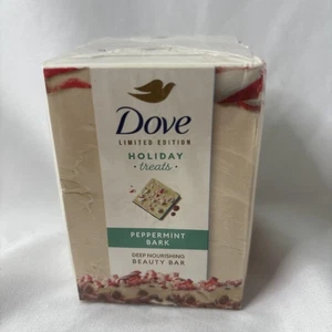 DOVE Limited Edition 2 Pack Bar Soap Holiday Peppermint Bark New Sealed Pkg - Picture 1 of 5