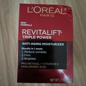 L'Oreal Revitalift Triple Power, Anti-Aging Face Moisturizer, 1.7 oz - Picture 1 of 4
