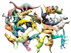 LOTTO VINTAGE RIVENDITORI DI GIOCATTOLI DINOSAURI IN PLASTICA - MOLTI COLORI, POSE, SPECIE! - Foto 1 di 4