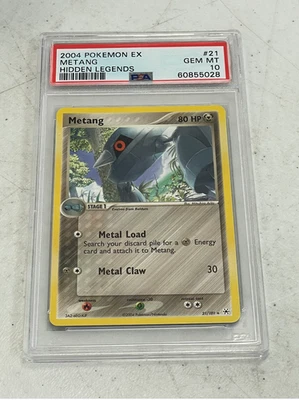 2004 Pokemon EX Hidden Legends Metang #21/101 PSA 10 GEM MINT - Image 1 of 2