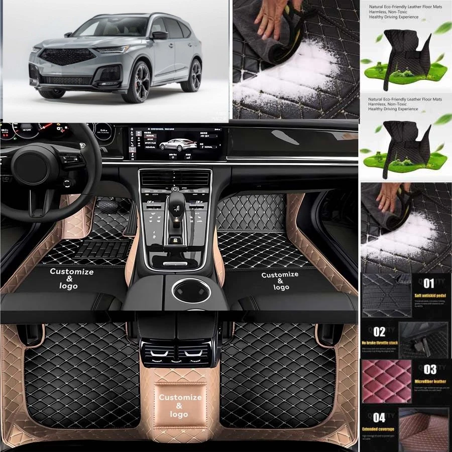 For Acura RDX Car Floor Mats Custom Waterproof All Weather Cargo Liner Carpet Foto 1 de 4