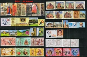 India 2020 MNH Complete Year set of 55 stamps + 7 Miniatures issued - Picture 1 of 8