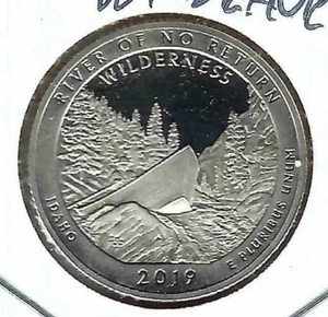 2019-S San Francisco Clad Proof Frank River River of No Return 25 Cent Coin! - Picture 1 of 2