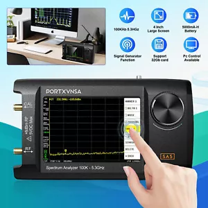 SA5 100K-5.3GHz 4" IPS LCD Display Spectrum Analyzer Signal Generator Handheld - Picture 1 of 23