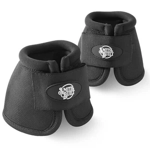 Equine Hoof Overreach No Turn Ballistic Bell Boots for Horses, Black - Pair - Picture 1 of 15