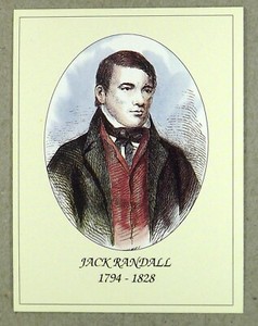1 x card Boxing - Jack Randall ≠ 1794-1828 ≠ T88