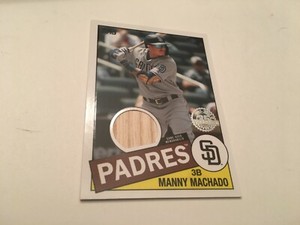 Topps Baseball 2020 Series 1 Manny Machado Bat Relic 1985 35th Anniversary