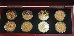 Reina Isabel II Momentos Coronadores 2015 y 8 monedas y estuche Bradford - Imagen 1 de 10