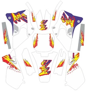 Old School decals for YAMAHA YZ 250 YZ250 1996-2001 graphics stickers - Picture 1 of 1