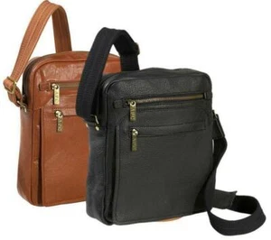 【NEW】AMERILEATHER 13" FRONT FLAP MESSENGER BAG (BROWN) - Picture 1 of 9