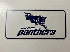 Vintage Orlando Panthers Vanity License Plate Continental Football League Metal - Picture 1 of 14
