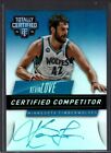 Kevin Love 2014-15 Panini Certified Competitor Holo Autograph Auto /25