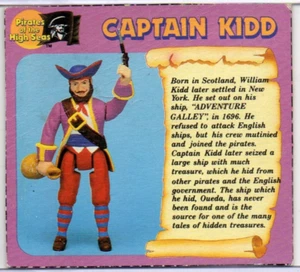 1990 "CAPTAIN KIDD", tarjeta biográfica, Piratas de alta mar, imperial - Imagen 1 de 2