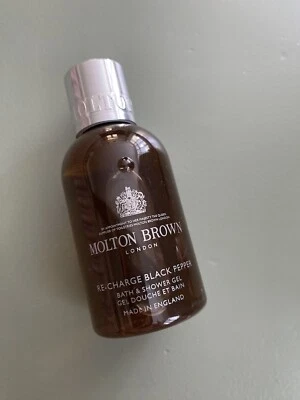 MOLTON BROWN Molton braun wiederaufladbar schwarz Pfeffer Bad & Dusche Gel Körperwäsche 100ml