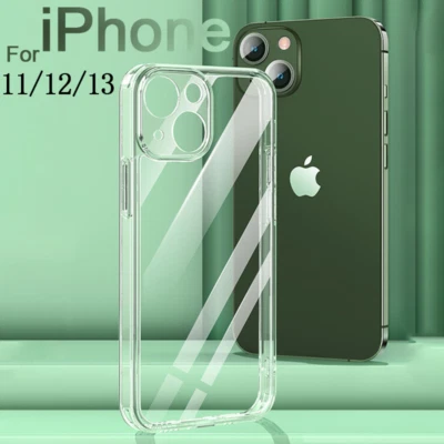 Case For iPhone 16 15 14 13 12 11 Pro Max 8 Slim Clear Soft Silicone Back Cover - Image 1 of 4