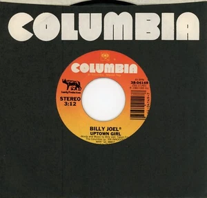 BILLY JOEL Uptown Girl / Careless Talk 1983 COLUMBIA 7" 45rpm Single Rock NOS - Imagen 1 de 1