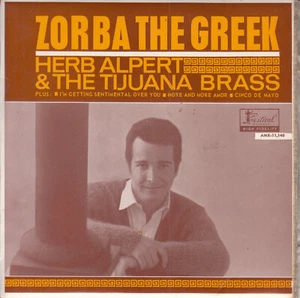 HERB ALPERT Theme from Zorba The Greek EP PICTURE SLEEVE 7" 45 rpm record NEW - Picture 1 of 3