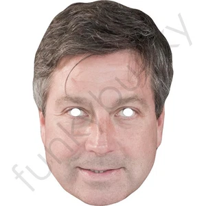 Máscara facial de tarjeta de celebridad de chef John Torode - lista para usar - vestido elegante - Imagen 1 de 2