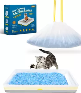 45 Count Litter Box Liners, Pet* Scoopfree Self-Cleaning Box Liners, Automatic K - Picture 1 of 7
