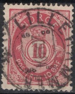 1254 Norway 1882-85, NK 43, canc. Lillehammer, SG 73a. - Afbeelding 1 van 1