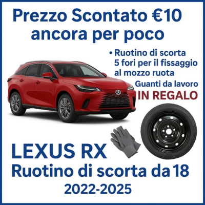 Ersatzrad Für Lexus RX Mit Größe 18 5-Loch Satz Rad Reifen Handschuhe - Bild 1 von 4