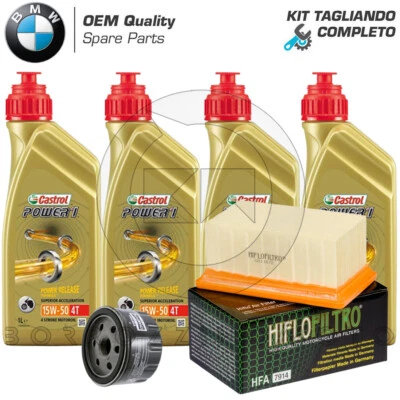 CASTROL – CHAMPION – HIFLO FILTRO KIT TAGLIANDO OLIO CASTROL + FILTRO OLIO + ARIA BMW R 1200 GS RALLYE 2012