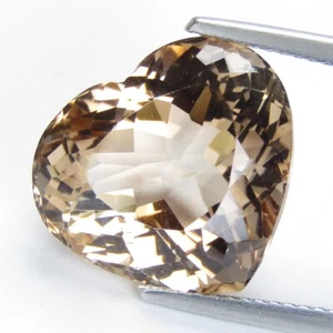 14.79Cts Fantastic Natural Peach Color Champion Topaz Heart Shape Gemstone - Picture 1 of 5
