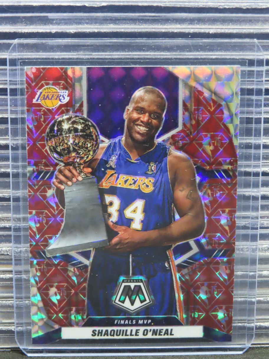 2021-22 Mosaic Shaquille O'Neal Finals MVP 75th Anniversary Mosaic Prizm #297