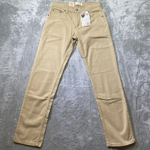 Levis 511 Pants for Boys Sz 16 Reg 28x30 Beige-Khaki Slim Stretch Soft NWT $48 - Picture 1 of 7