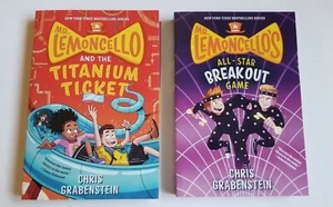 Set of 2 NEW Mr Lemoncello's Books Titanium Ticket & All-Star Breakout Game - Bild 1 von 2