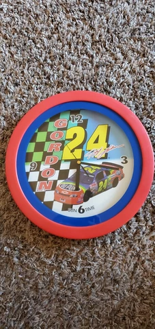 Vintage Jeff Gordon Dupont 11-1/2" Wall Clock - Nascar Clock Cover