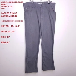 Magellan Outdoors Herren Jeans Fleck 5 Pocket grau beschriftet 32x30 tatsächlich 33x28 - Bild 1 von 20