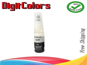 Botella de recarga de tinta GI-25 para uso Canon Maxify MegaTank GX1020 GX1050 GX2020 negra - Imagen 1 de 2