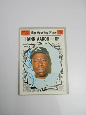 1970 Topps - Hank Aaron #462 autógrafo firmado raro Foto 1 de 4