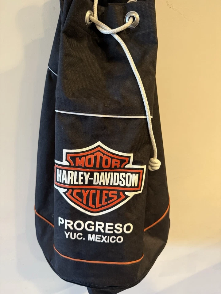 Harley Davidson. Mochila Cinch Sak correas de hombro de cuerda de nailon Foto 1 de 1