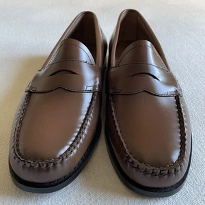 GH Bass Weejuns Classic Logan Herren Größe 10,5 Leder Penny Loafer Braun - Bild 1 von 8