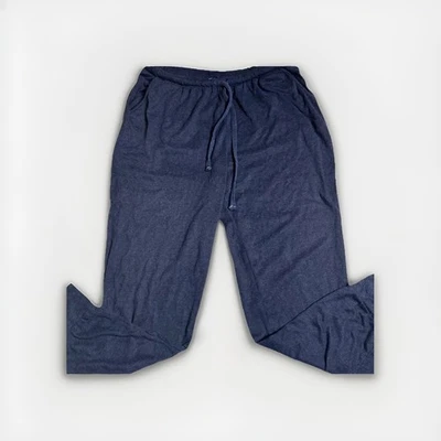 Calça de moletom Nautica masculina média azul lã cordão cintura elástica bolsos logotipo - Imagem 1 de 4