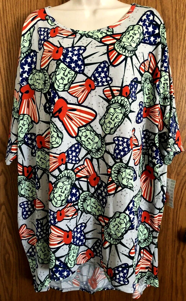 LuLaroe T Women's Simply Comfortable Pink Stripped Sz Large Shirt 142161