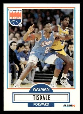 Wayman Tisdale 1990 Fleer #167 Sacramento Kings - Image 1 of 2