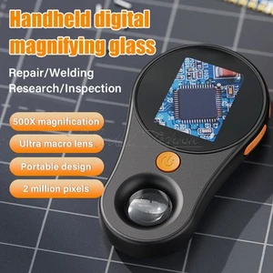 500X Digital Microscope 1080P 2.0" Video Coin Microscop with Magnifying Glass US - Picture 1 of 19