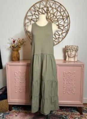 Women L/Xl Maxi Dress Maurice's Tiered Sleeveless Cottage Prairie Country Beach - Image 1 of 4