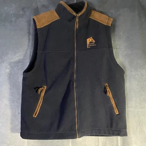 Stormtech Classic Vest Equestrian Embroidered Logo Size Large Fleece Faux Suede - Picture 1 of 10