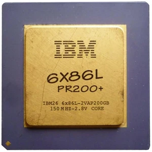 IBM PC CPU Pga321 Socket 7 6x86l Pr200+150mhz 2vap200gb CPU Processor Vintage_ - Picture 1 of 2