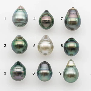 10-11mm Tahitian Pearl, Loose Undrilled with High Luster and for Jewelry Making - Picture 1 of 37