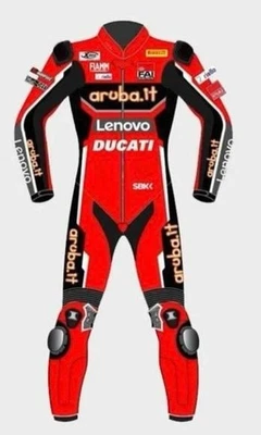 Nuevo traje de cuero de carreras Lenovo Ducati Corse 2025 edición MotoGP Foto 1 de 4