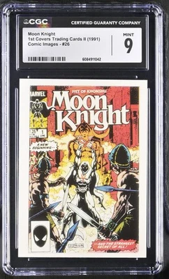 1991 Moon Knight 1st Covers Marvel Comics Presents Card #26 CGC 9 MINT - Image 1 of 2