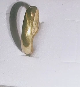 14k Gold Art Carved 4 mm Band Ring Size 7 3/4-- 2.84 grams ((C85)) - Picture 1 of 4